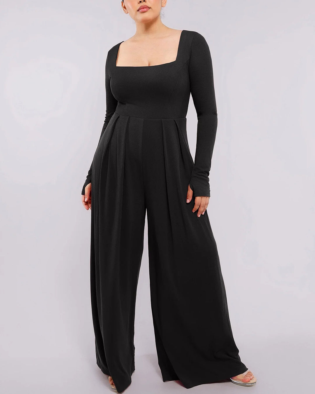 Capucine | Women's Square Neck Shaping Jumpsuit