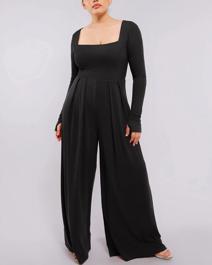 Capucine | Women's Square Neck Shaping Jumpsuit