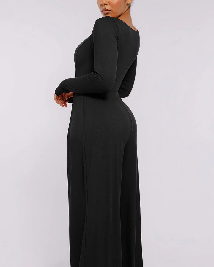 Capucine | Women's Square Neck Shaping Jumpsuit