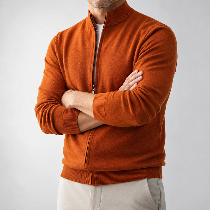 Ezra | Men's Full Zip Knit Cardigan