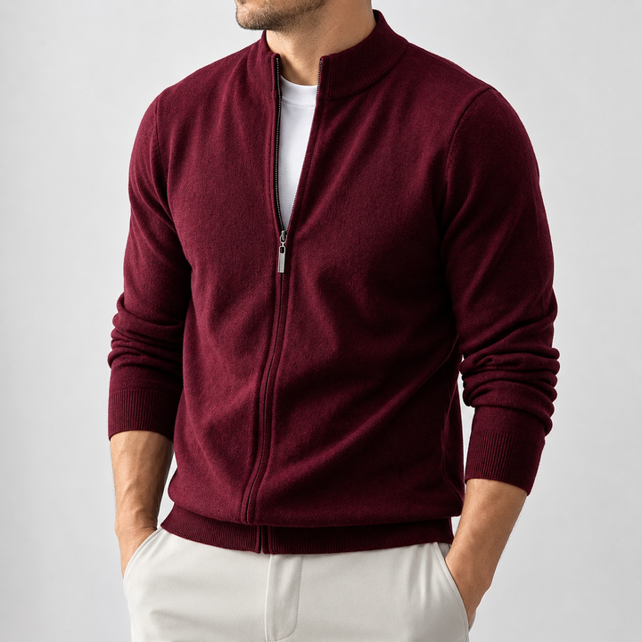 Ezra | Men's Full Zip Knit Cardigan
