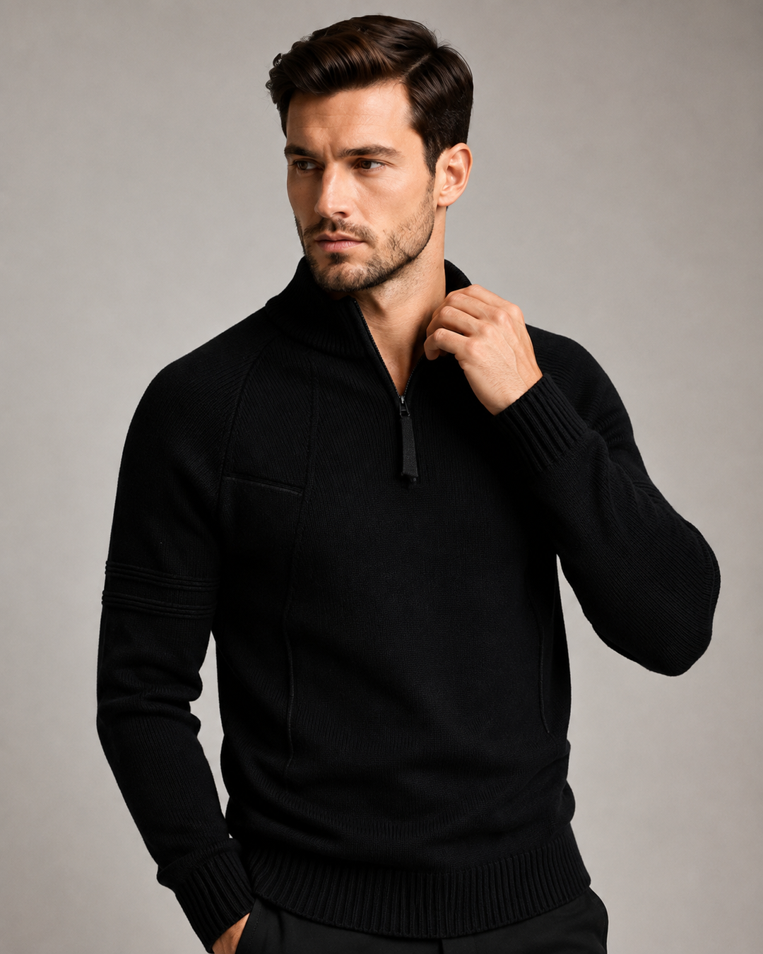 Dexter | Men's Zip Neck Knit Sweater