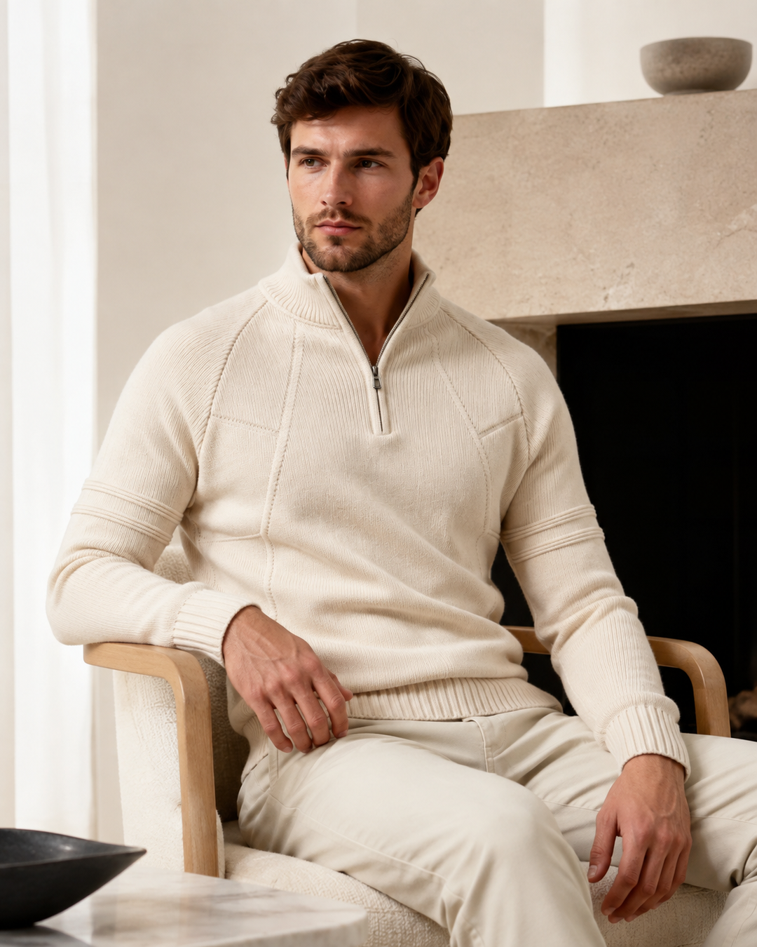 Dexter | Men's Zip Neck Knit Sweater