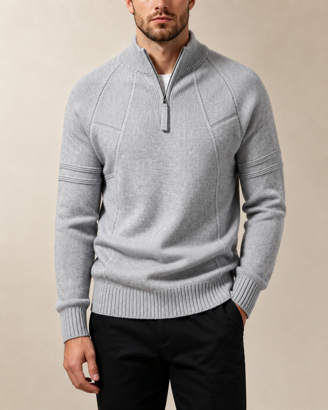 Dexter | Men's Zip Neck Knit Sweater