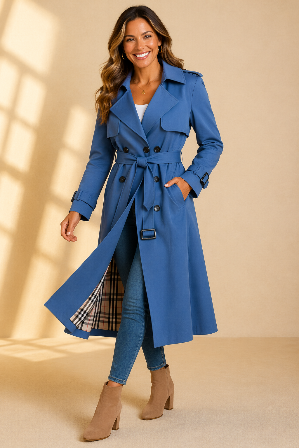 Florence | Women's Double Breasted Trench Coat