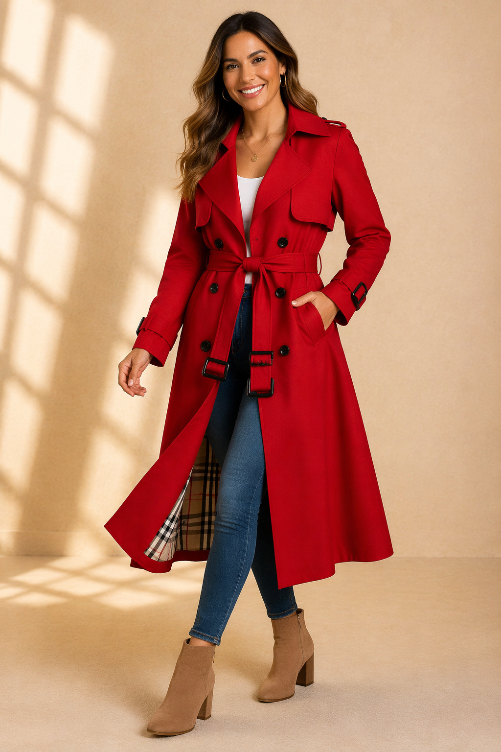 Florence | Women's Double Breasted Trench Coat