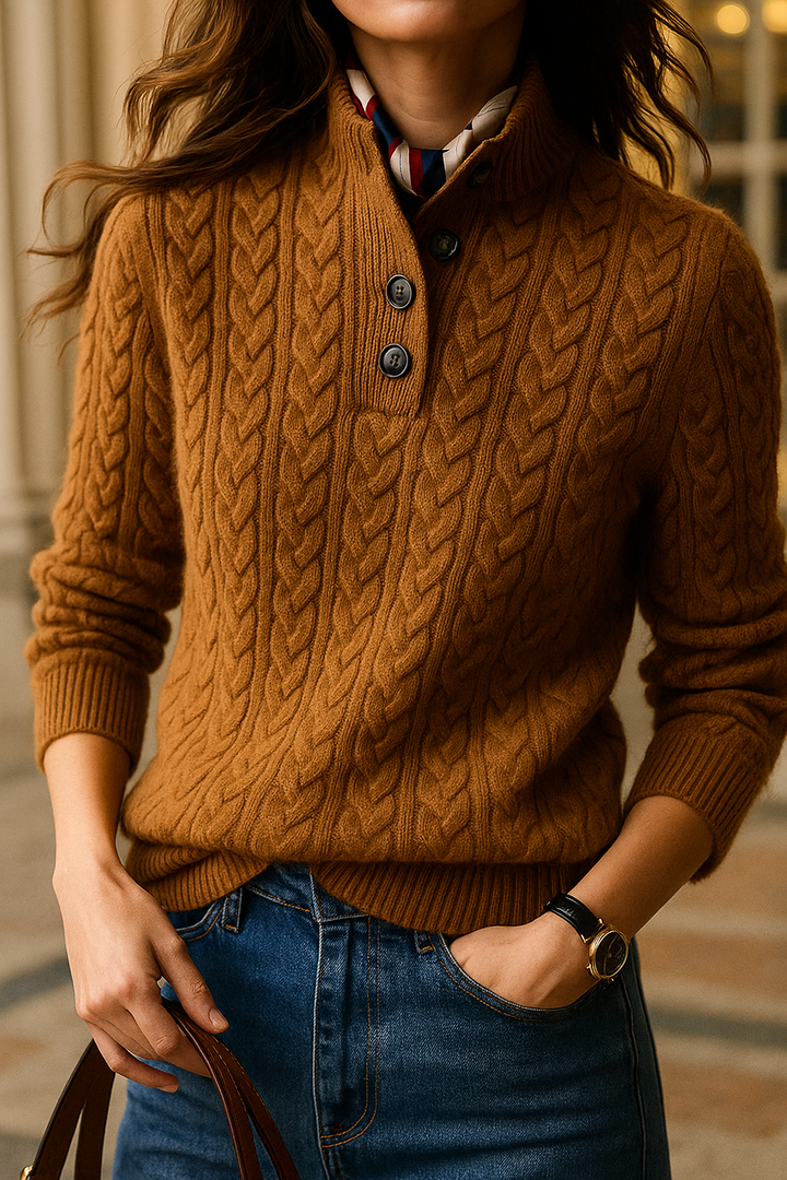 Esme | Women's Cable Knit Cashmere Sweater