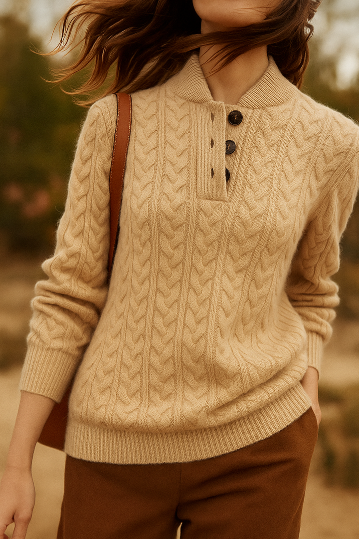 Esme | Women's Cable Knit Cashmere Sweater