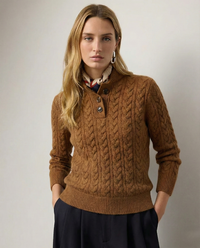 Esme | Women's Cable Knit Cashmere Sweater