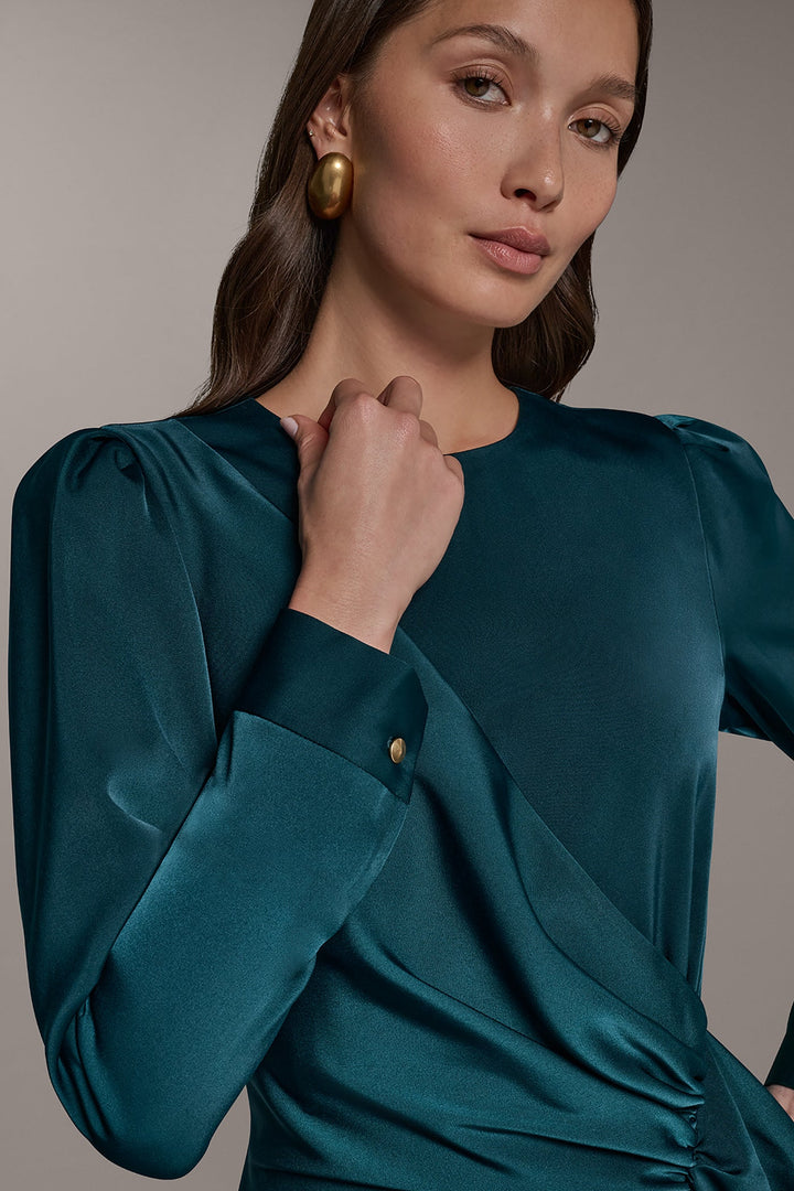Hortense | Women's Cascade Ruffle Midi Dress