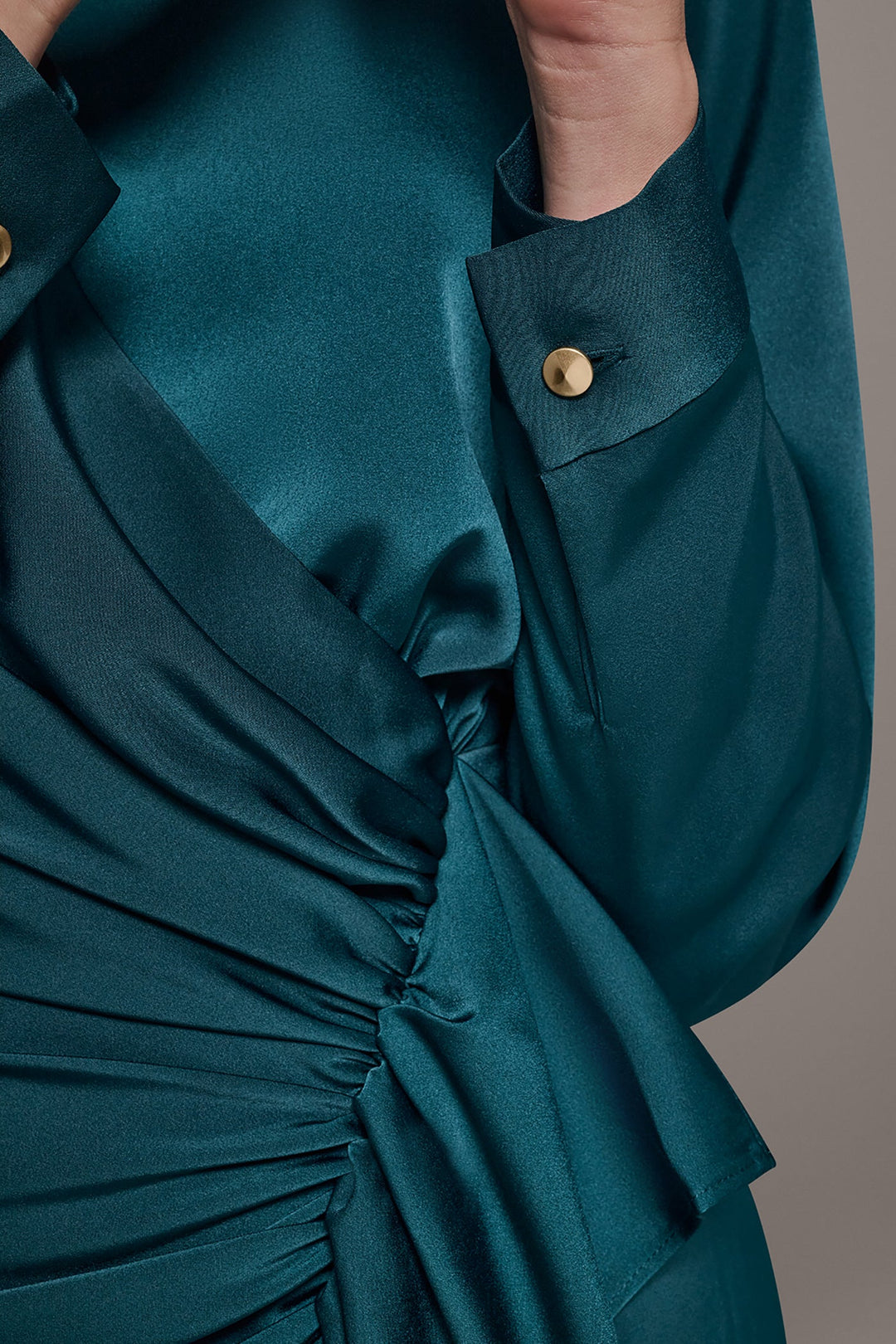 Hortense | Women's Cascade Ruffle Midi Dress