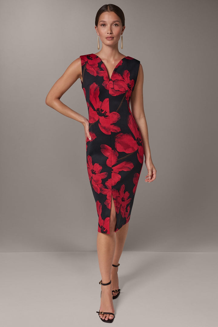 Oriane | Women's Floral Sheath Midi Dress