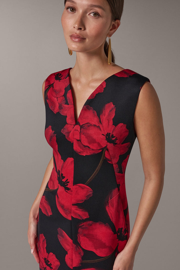 Oriane | Women's Floral Sheath Midi Dress