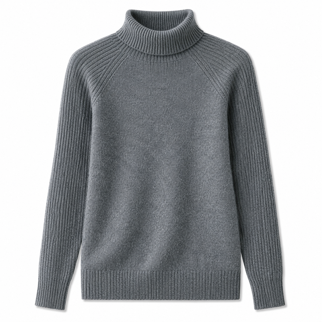 Delphine | Women's Cashmere Blend Turtleneck Sweater