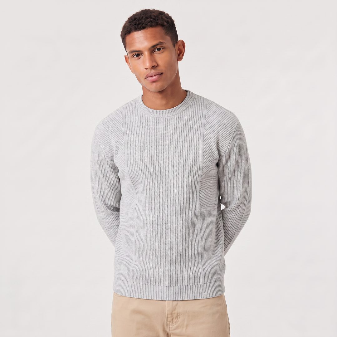 Byron | Men's Textured Knit Crewneck Sweater