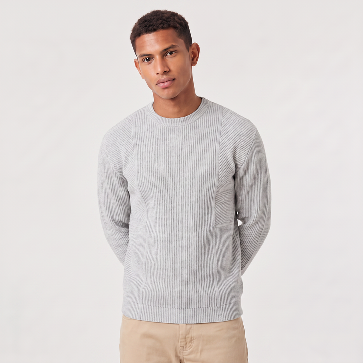 Byron | Men's Textured Knit Crewneck Sweater