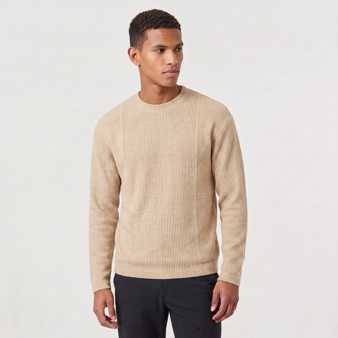 Byron | Men's Textured Knit Crewneck Sweater
