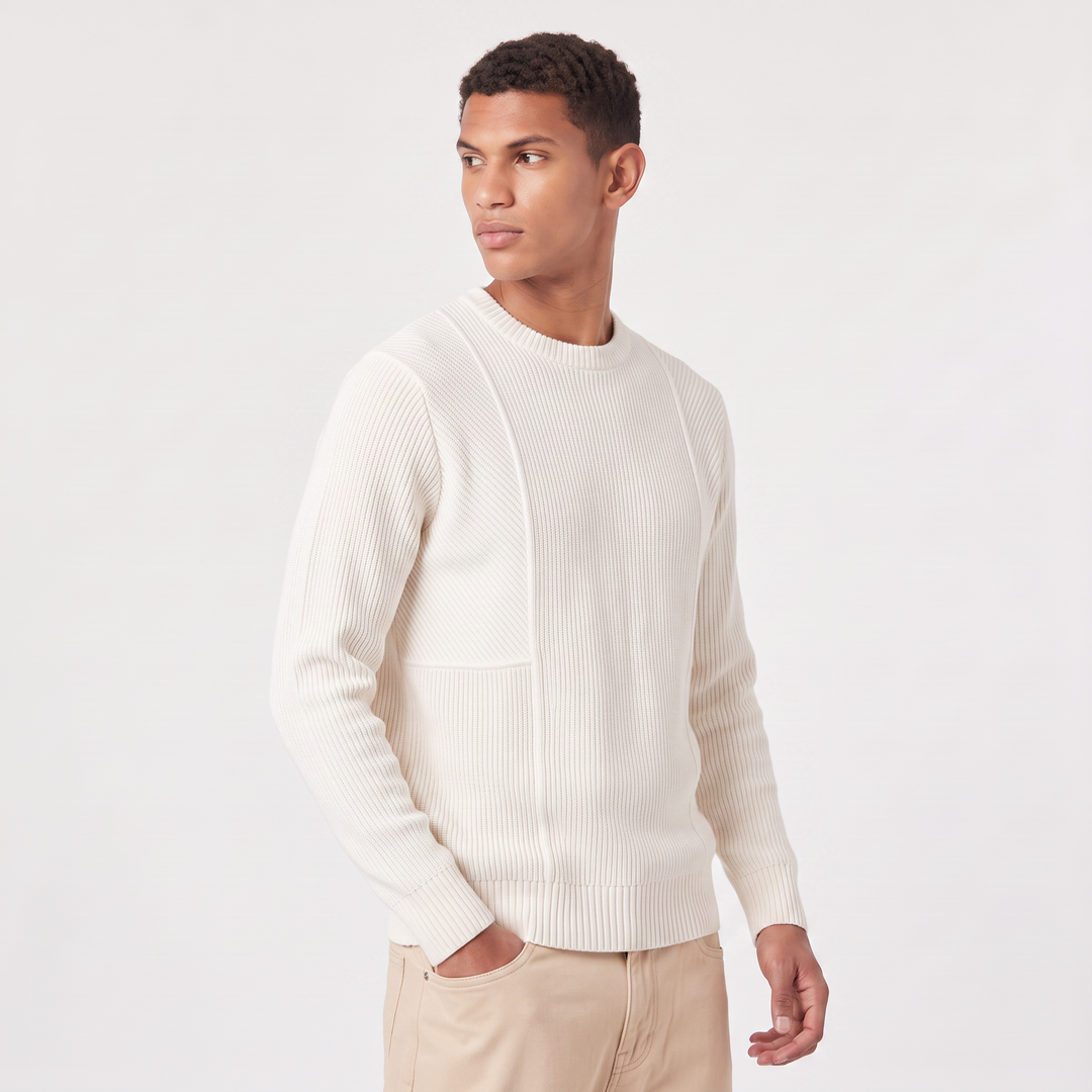 Byron | Men's Textured Knit Crewneck Sweater
