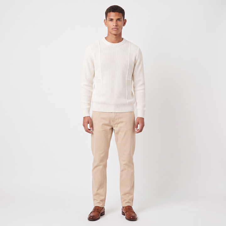 Byron | Men's Textured Knit Crewneck Sweater