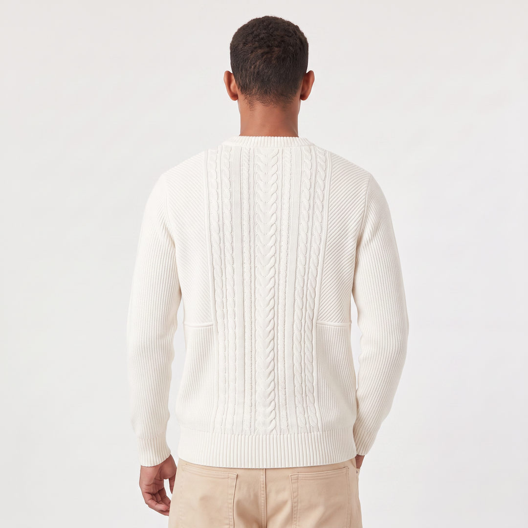 Byron | Men's Textured Knit Crewneck Sweater