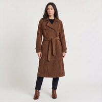 Coco | Women's Suede Trench Coat