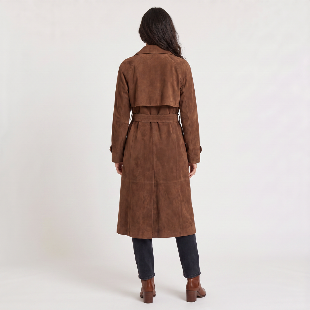 Coco | Women's Suede Trench Coat