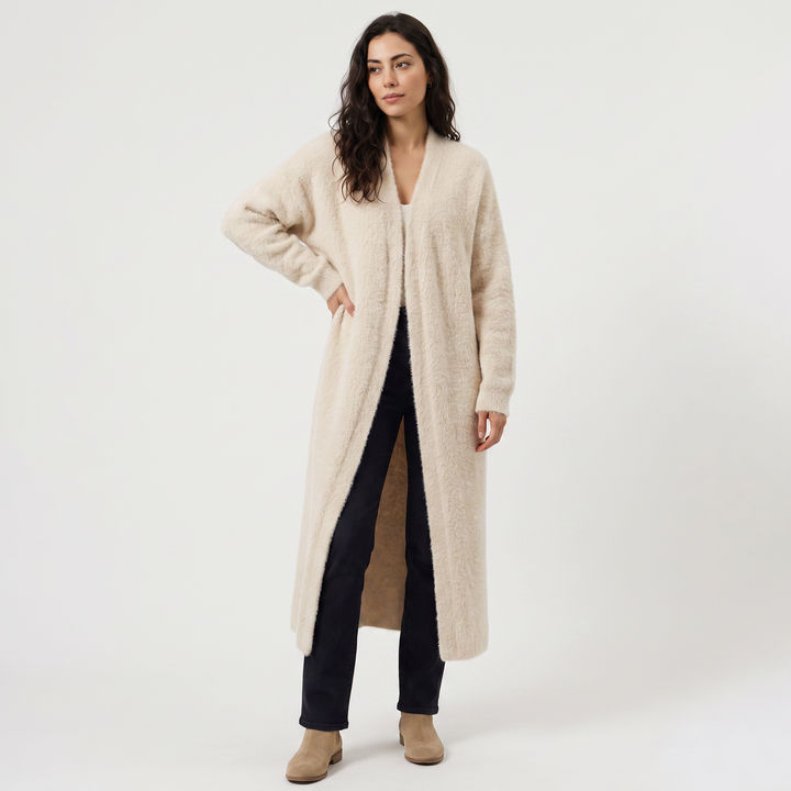 Tess | Women's Fluffy Longline Cardigan