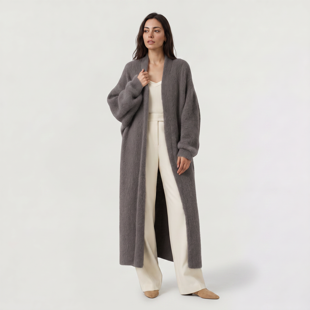 Tess | Women's Fluffy Longline Cardigan
