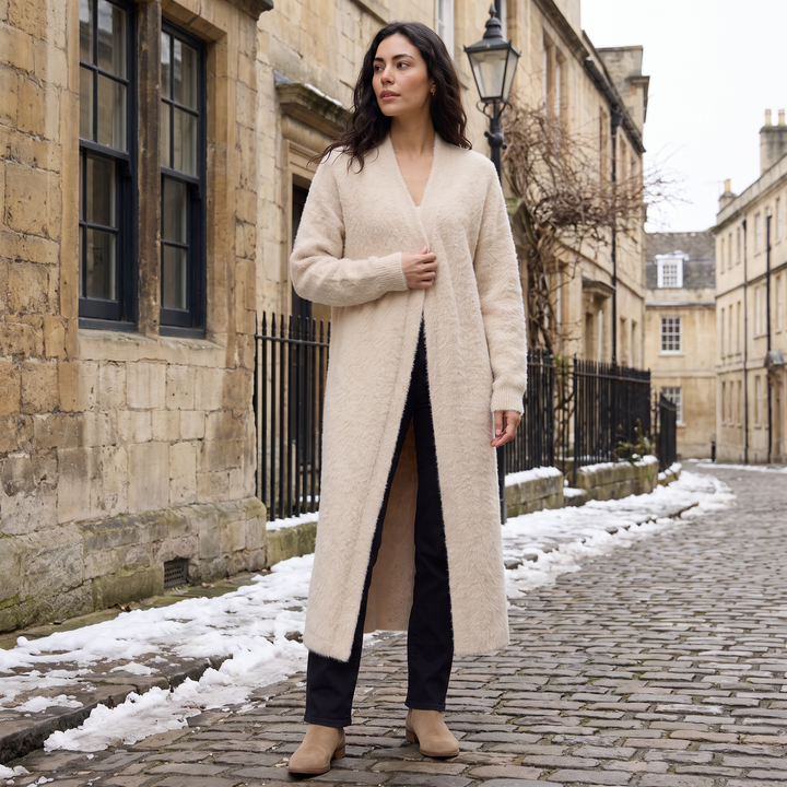 Tess | Women's Fluffy Longline Cardigan