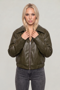 Robin | Women's Oversized Collared Bomber Jacket