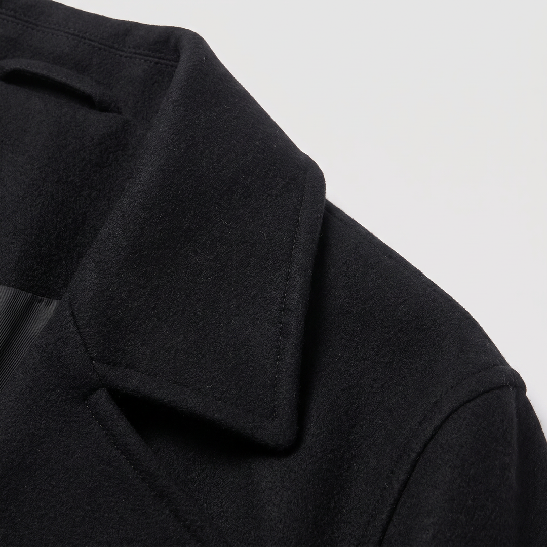 Sebastian | Men's Double Breasted Wool Trench Coat
