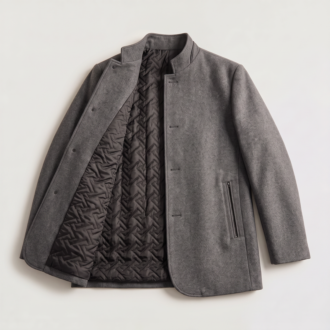 Harrison | Men's Stand-Collar Wool Coat