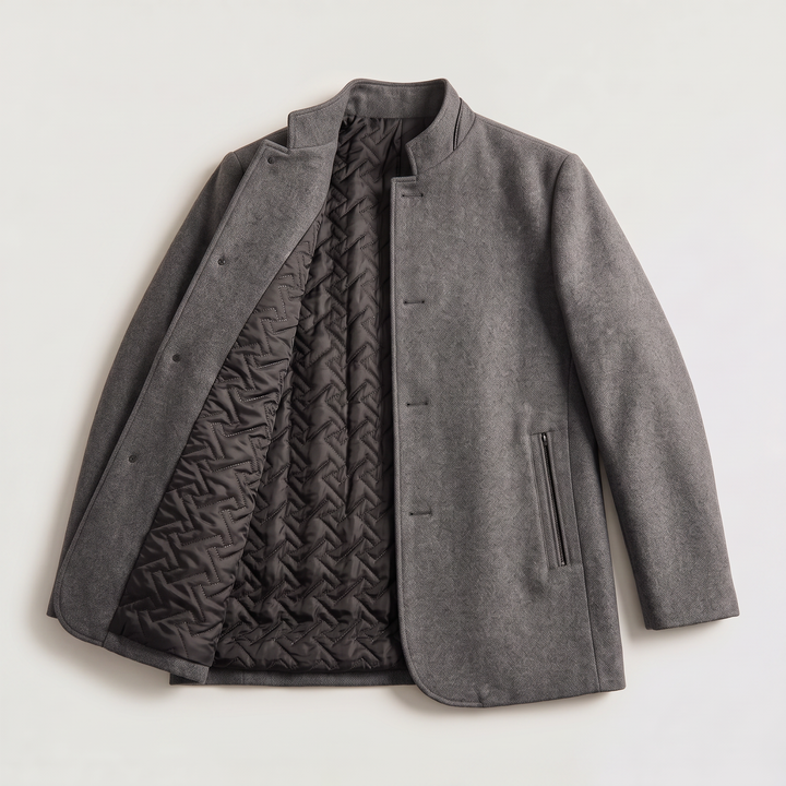 Harrison | Men's Stand-Collar Wool Coat