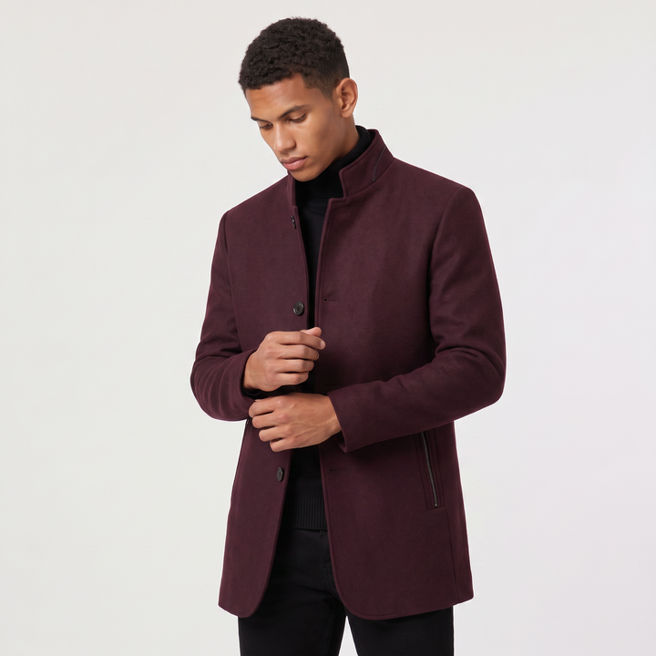 Harrison | Men's Stand-Collar Wool Coat