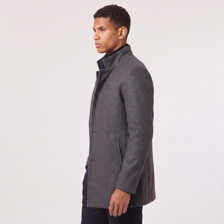 Harrison | Men's Stand-Collar Wool Coat