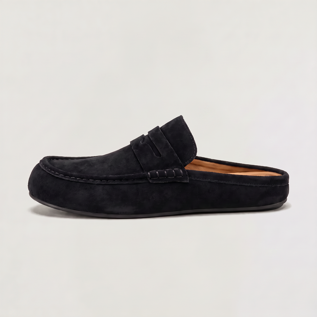 Dominic | Men's Backless Suede Mule Loafers