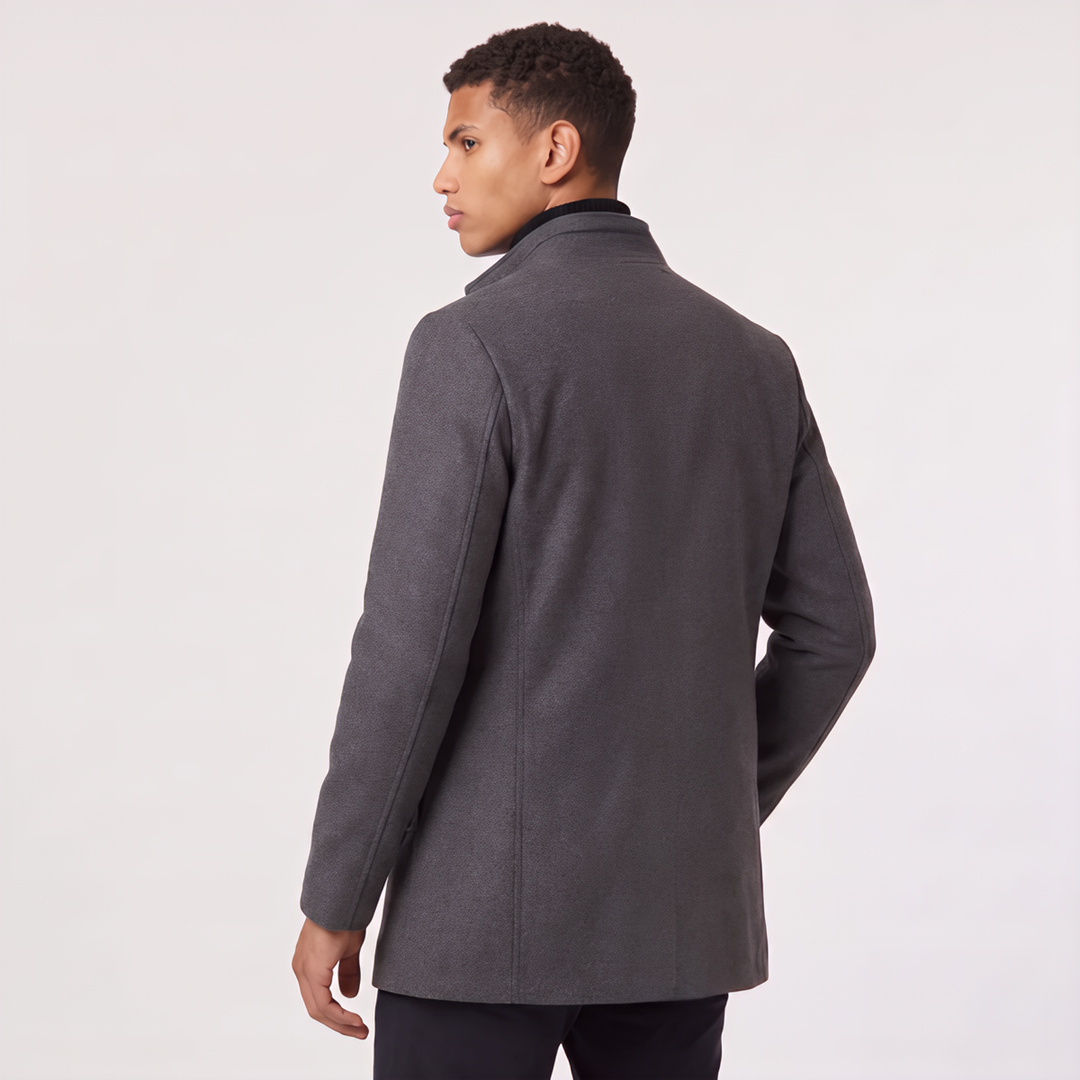 Harrison | Men's Stand-Collar Wool Coat