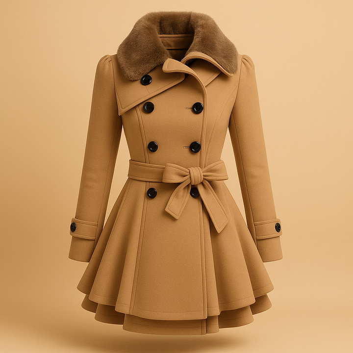 Eloise | Women's Faux Fur Collar Long Winter Coat