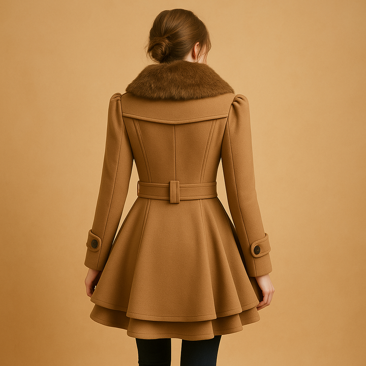 Eloise | Women's Faux Fur Collar Long Winter Coat