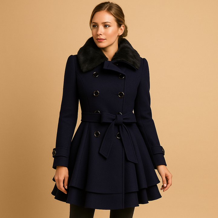 Eloise | Women's Faux Fur Collar Long Winter Coat