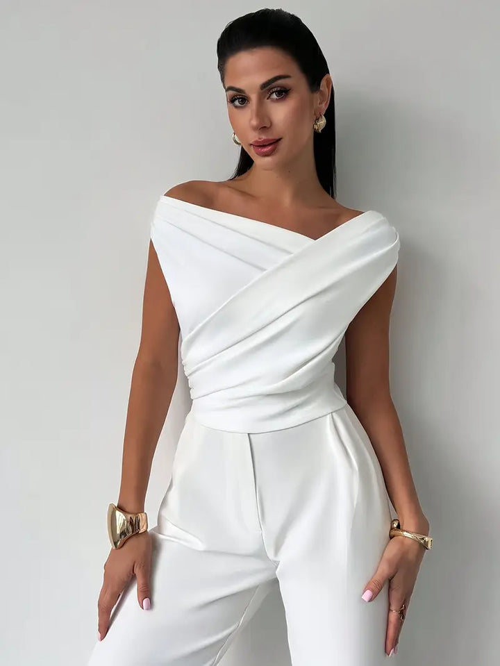 Thea | Women's Draped One Shoulder Top