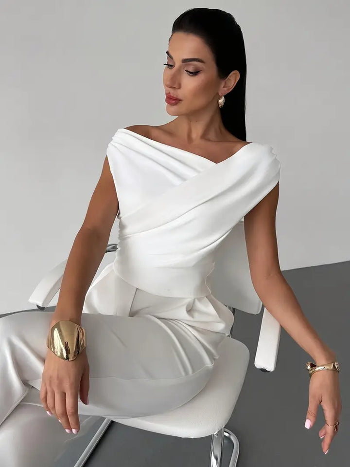 Thea | Women's Draped One Shoulder Top