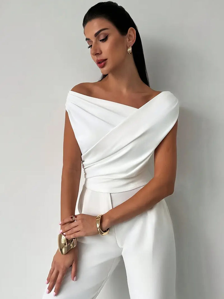 Thea | Women's Draped One Shoulder Top