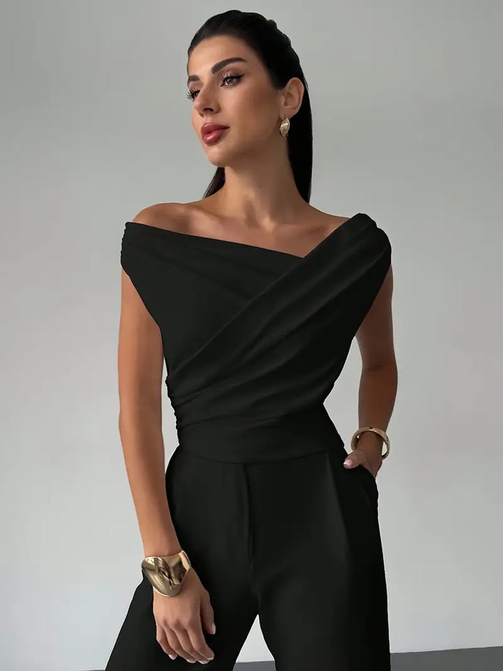 Thea | Women's Draped One Shoulder Top