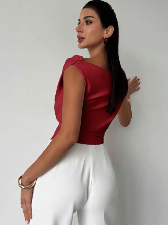 Thea | Women's Draped One Shoulder Top