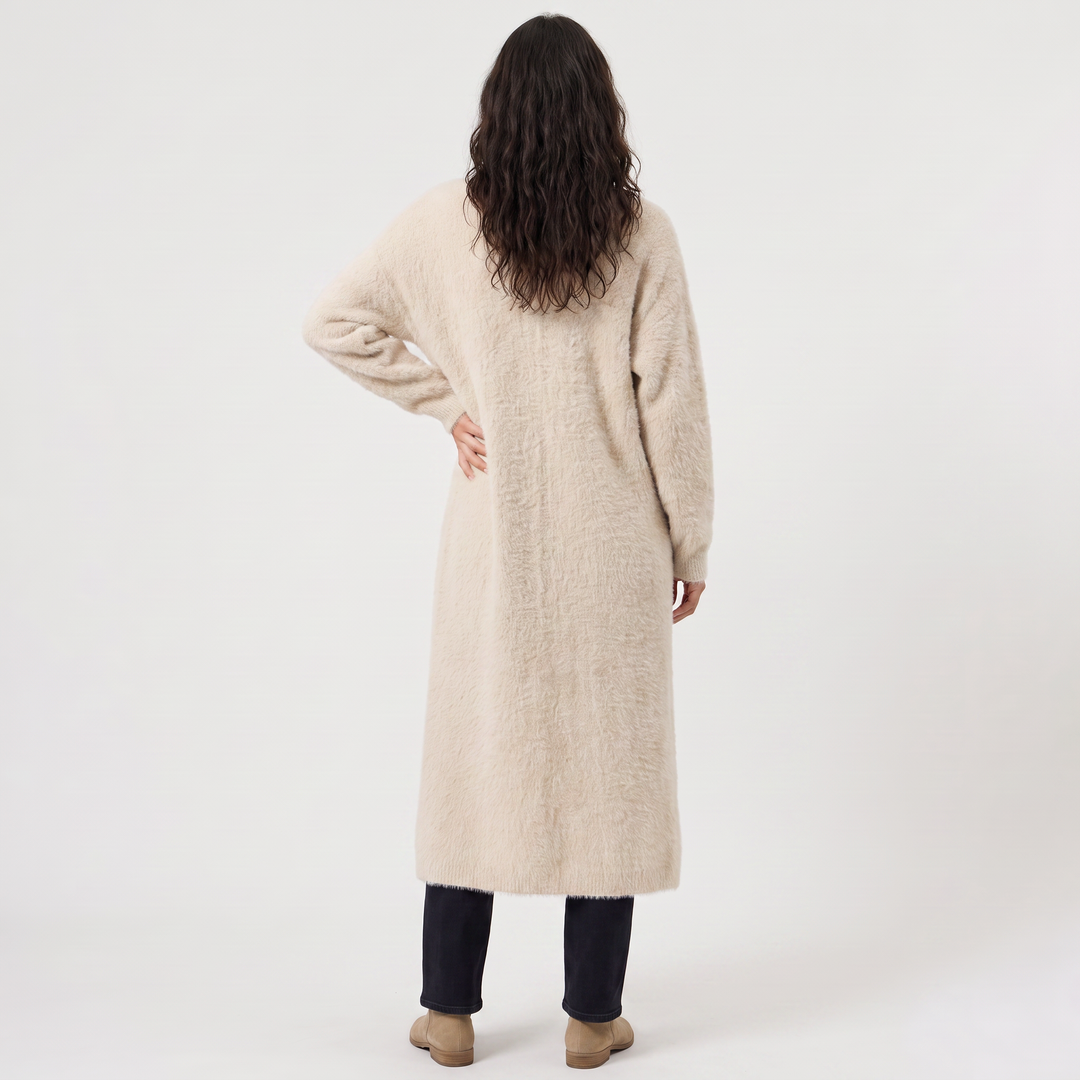 Tess | Women's Fluffy Longline Cardigan