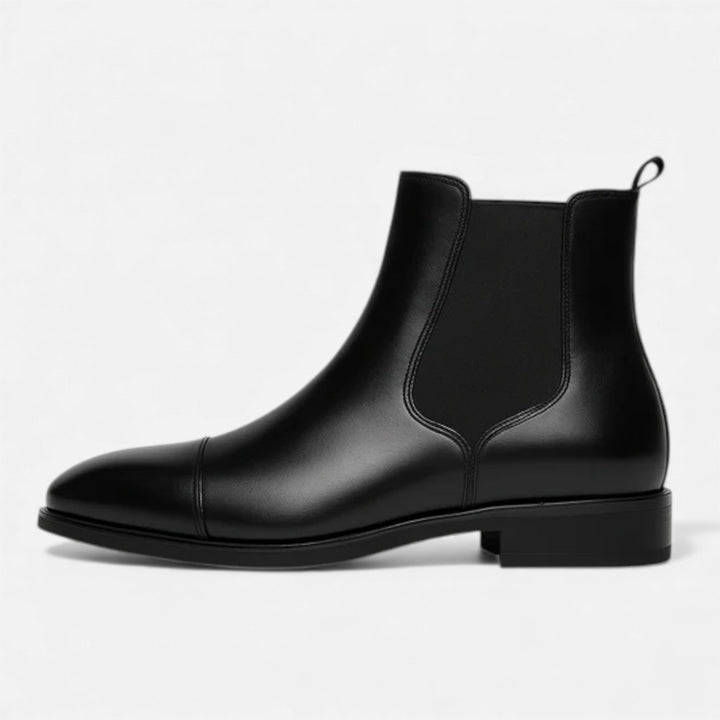 Leon | Men's Leather Cap Toe Chelsea Boots