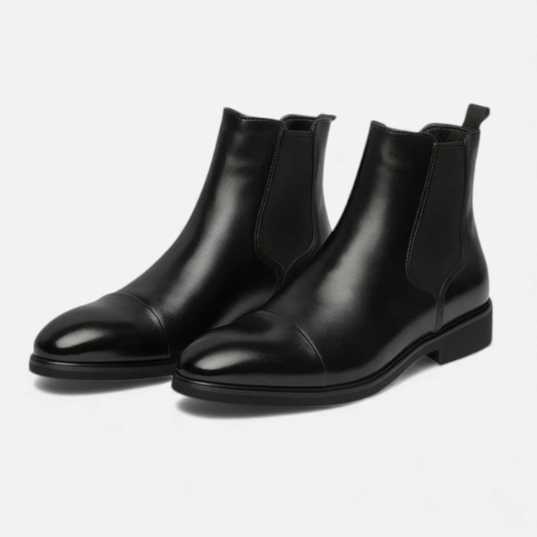 Leon | Men's Leather Cap Toe Chelsea Boots
