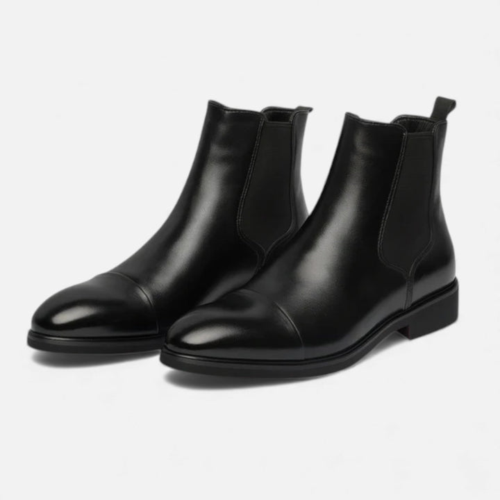 Leon | Men's Leather Cap Toe Chelsea Boots
