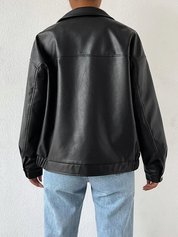 Maeve | Women's Oversized Leather Jacket